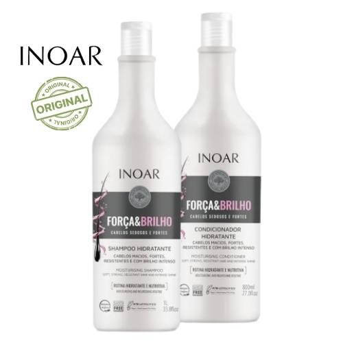 Kit Inoar Força e Brilho Shampoo 1L  + Condicionador 800ml