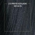 Kit Tinta  2.0 Preto Azulado Biocolor