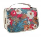 Necessaire de Viagem Estampada Miss Douce Bege Floral