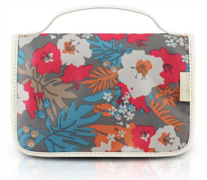 Necessaire de Viagem Estampada Miss Douce Bege Floral